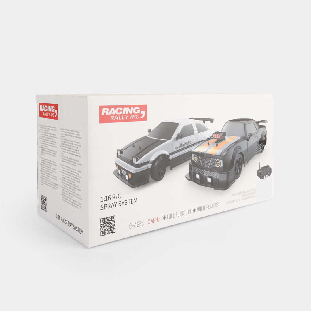 Racing Rally Remote Control 1:16 Spray System Drift Car