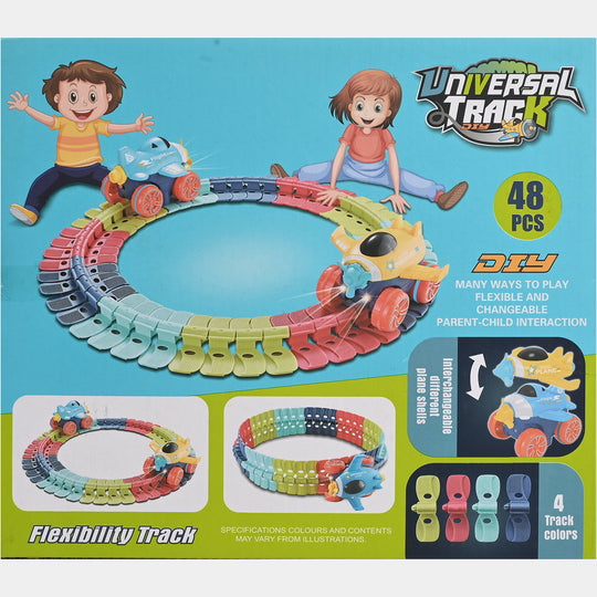UNIVERSAL TRACK PUZZLE ROLLER COASTER TOY