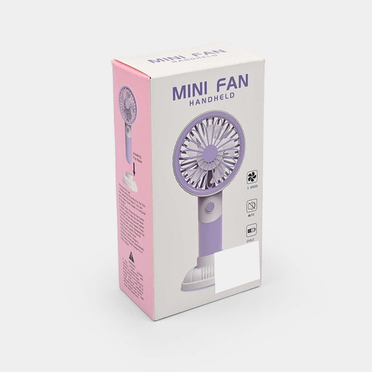 Portable Rechargeable Small Handheld Fan with Night Light and USB Charging