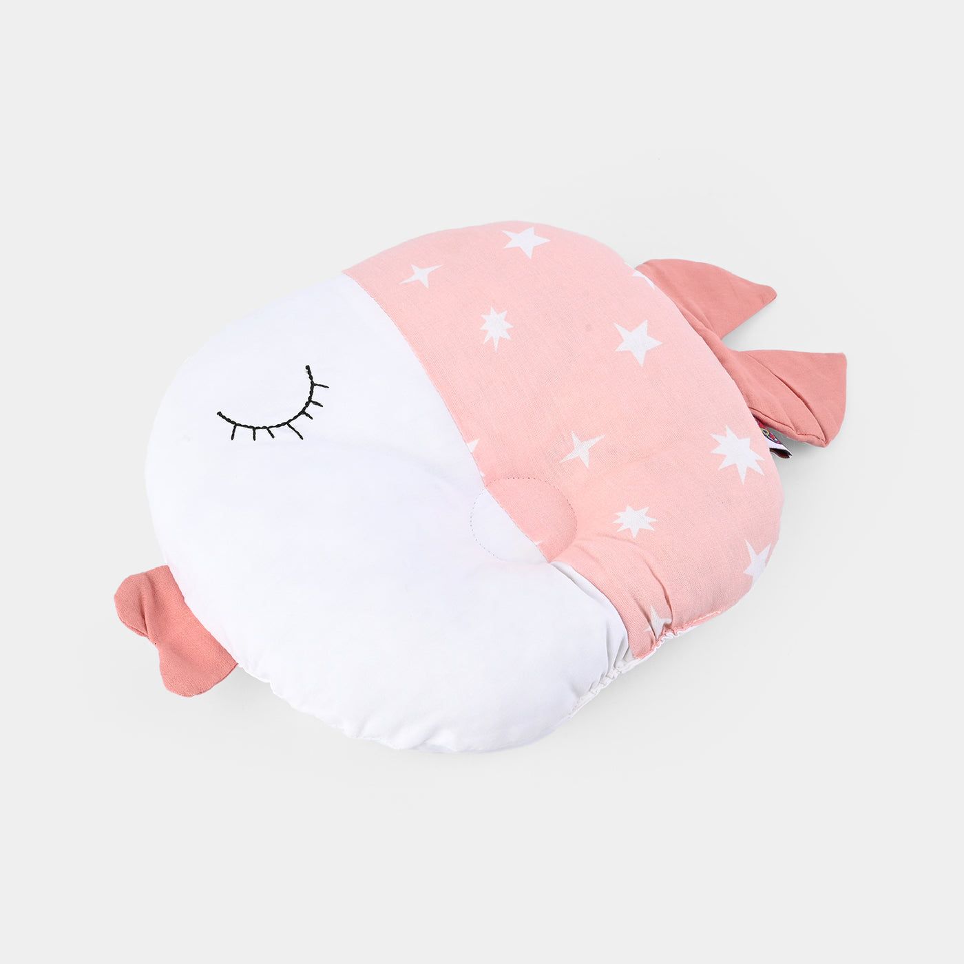 Baby Round Fish Pillow | Pink Star