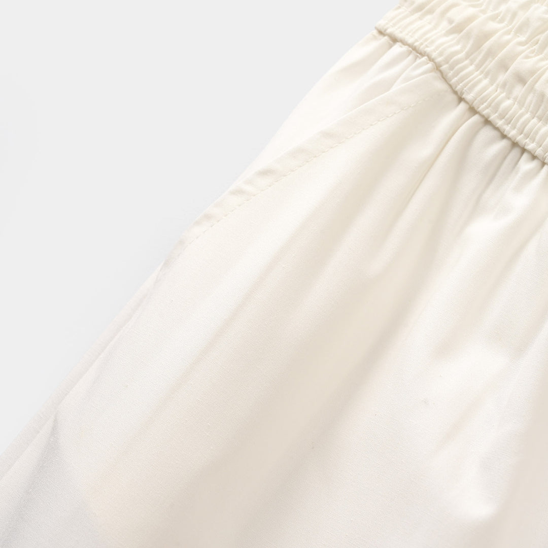 Boys Cotton Pajama -White