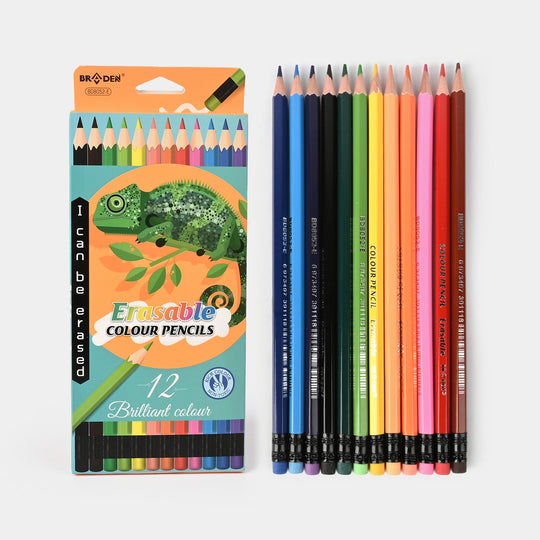 Braden Erasable Colour Pencils | 12PCs