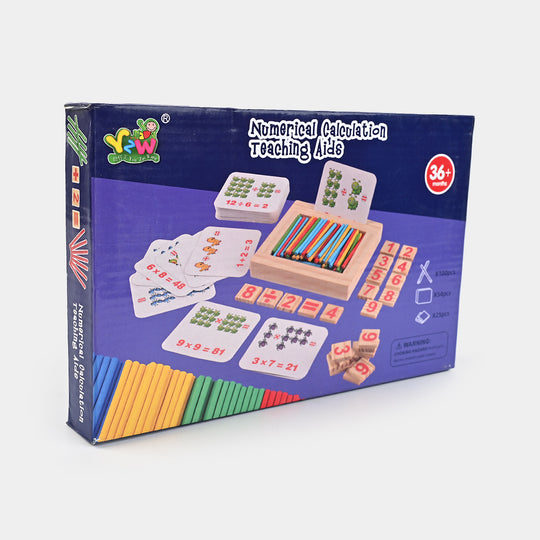 Wooden Teaching Calculation Learning Game for Kids