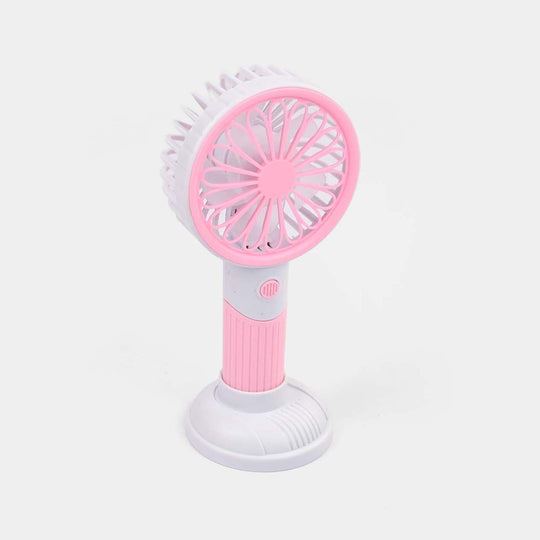 Portable Rechargeable Small Handheld Fan with Night Light and USB Charging
