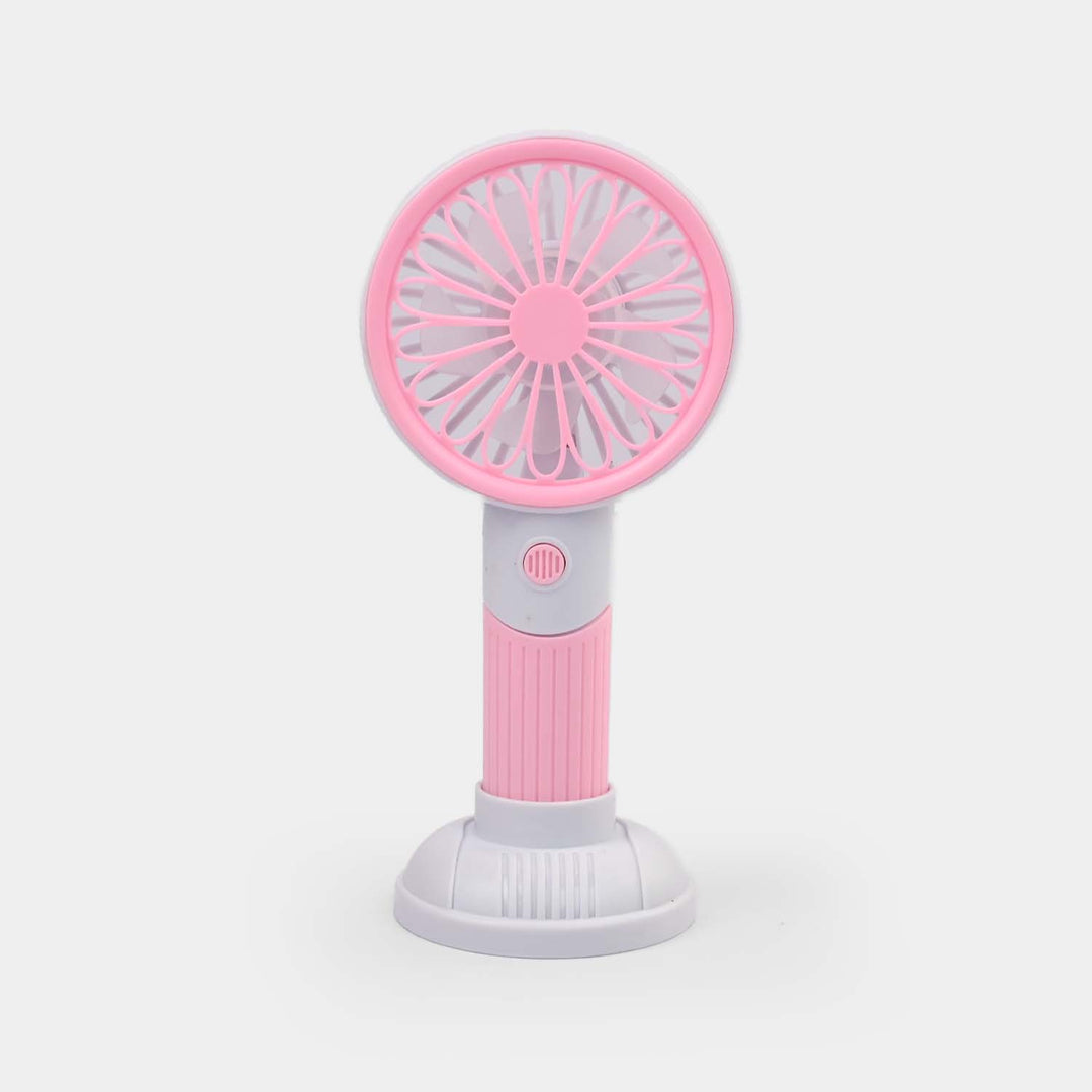 Portable Rechargeable Small Handheld Fan with Night Light and USB Charging