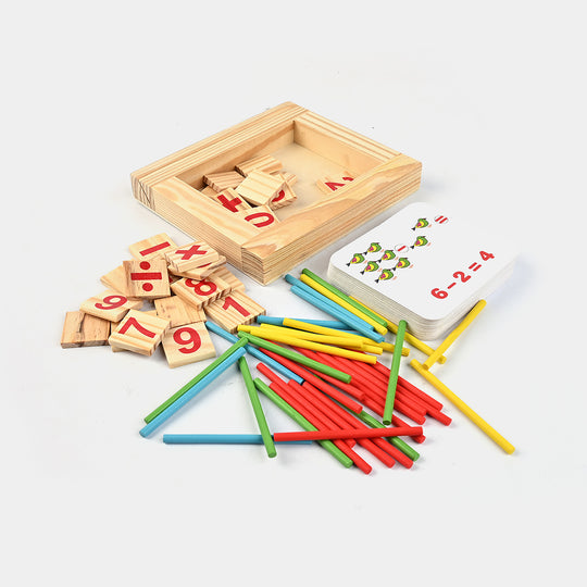 Wooden Teaching Calculation Learning Game for Kids