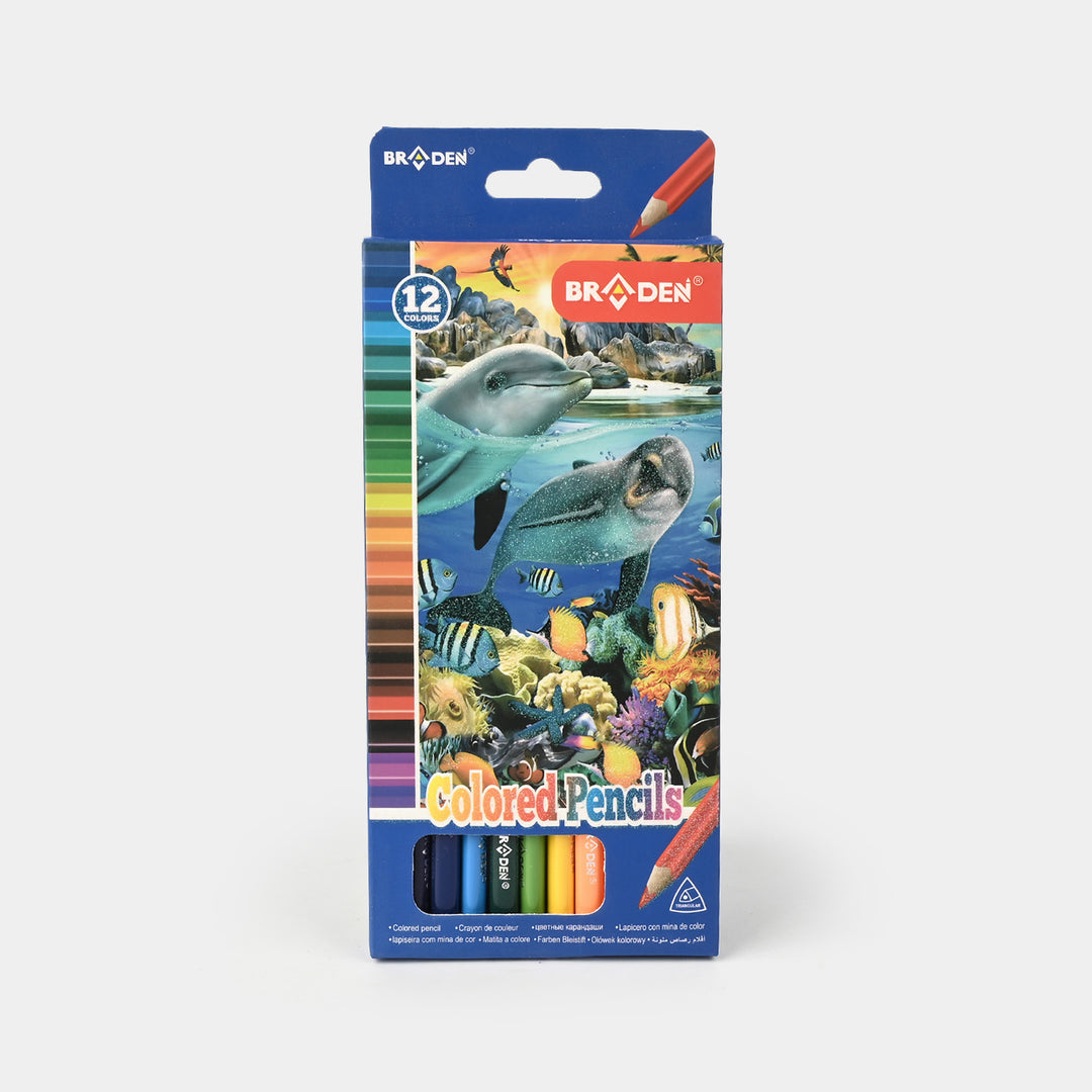 Braden Color Pencils 12PCs For Kids