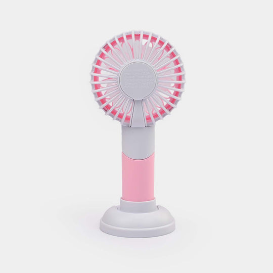 Portable Rechargeable Small Handheld Fan with Night Light and USB Charging