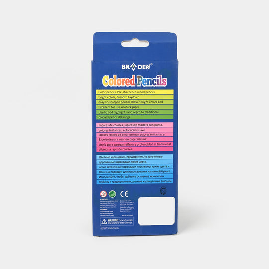 Braden Color Pencils 12PCs For Kids