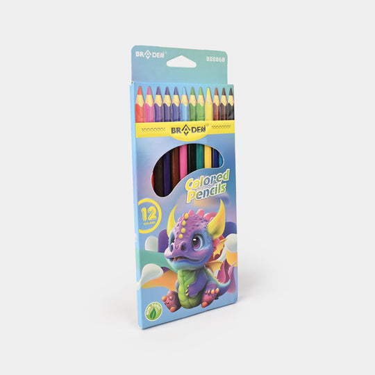Braden Colored Pencils | Vivid & Break-Resistant | 12PCs