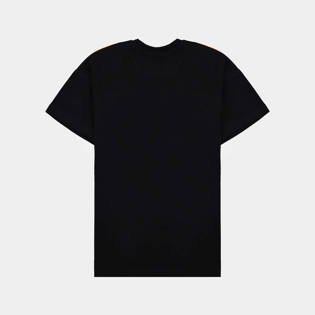 Boys Jumbo Pique T-Shirt H/S Game On-Black/Orange