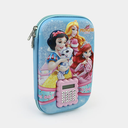 Stationery Pencil Pouch with Built-in Calculator