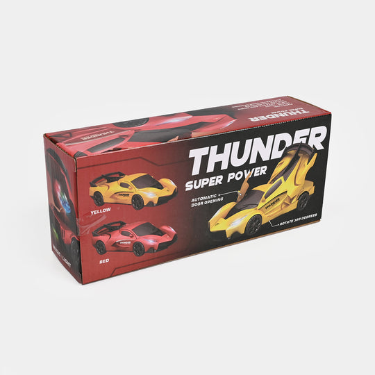 3D Light Show Musical Thunder Power Car for Kids