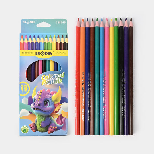 Braden Colored Pencils | Vivid & Break-Resistant | 12PCs