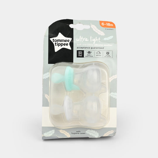 Tommee Tippee Ultra-Light Silicone Twin Pacifier | 6-18M