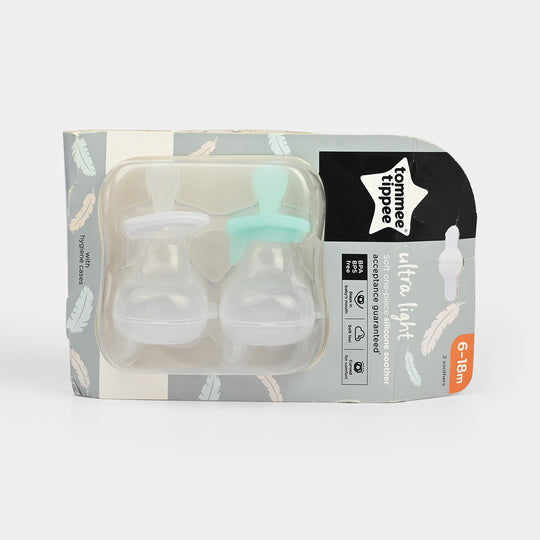 Tommee Tippee Ultra-Light Silicone Twin Pacifier | 6-18M