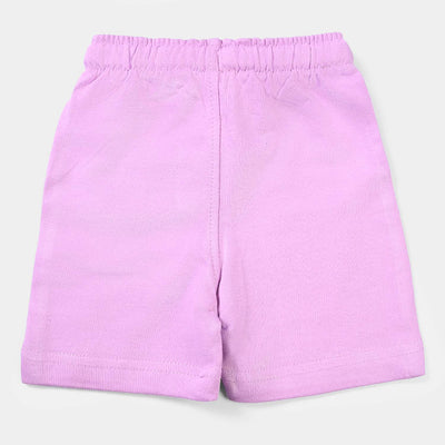 Infant Girls Cotton Terry Knitted Short Pretty Girls