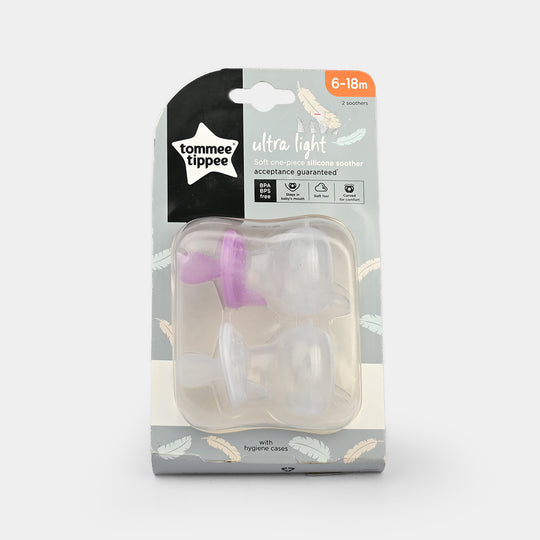 Tommee Tippee Ultra-Light Silicone Twin Pacifier | 6-18M
