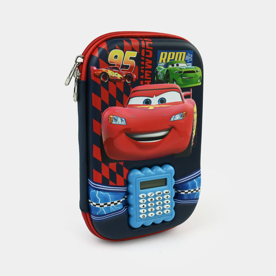 Stationery Pencil Pouch with Built-in Calculator
