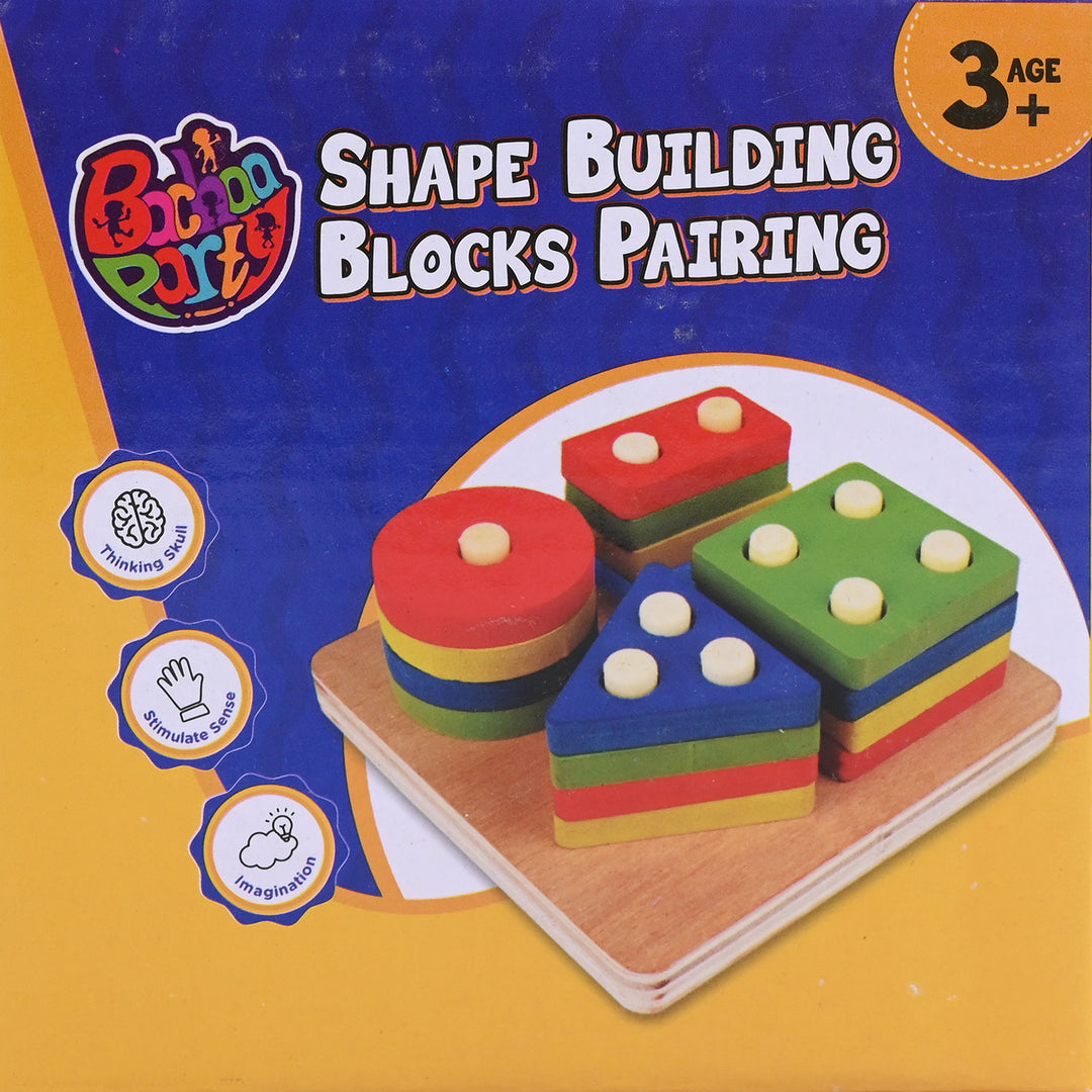Multi Shape Building Blocks Wooden Toy
