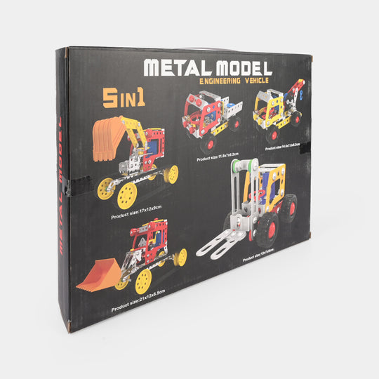 Metal Model Engineering Vehicle | 244Pcs For Kids
