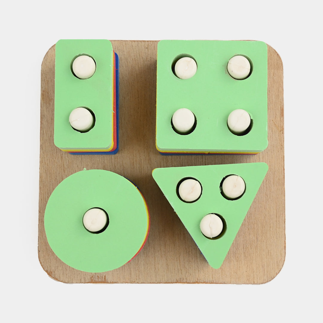 Multi Shape Building Blocks Wooden Toy