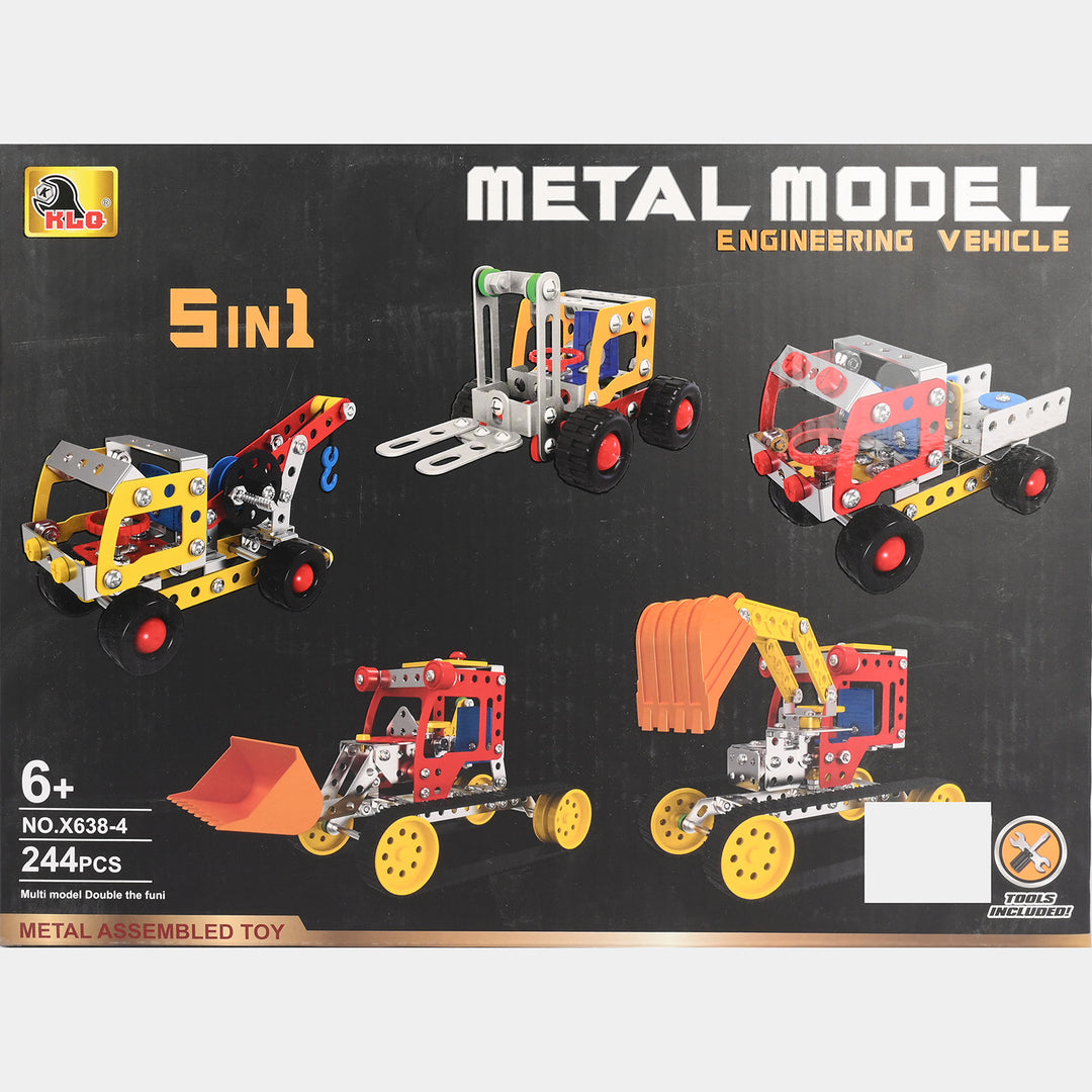 Metal Model Engineering Vehicle | 244Pcs For Kids