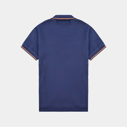 Boys Cotton PK Polo Good Life Club-Navy Blue