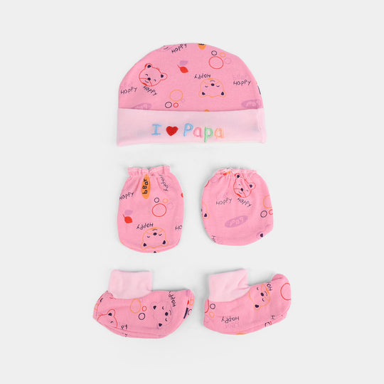 Baby Cap/Hat+Socks+Mittens 3PCs Set