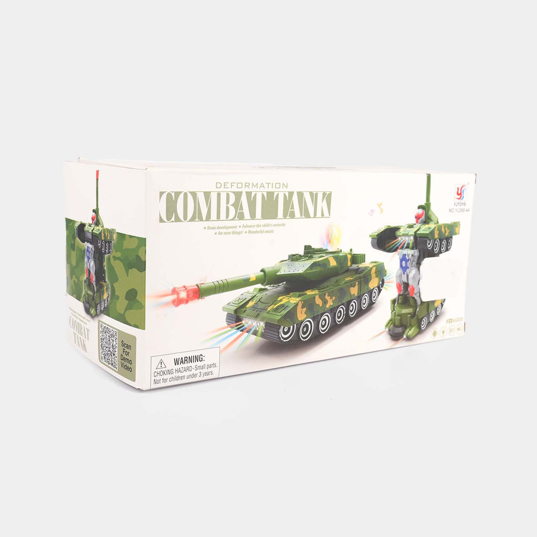 Transformation Combat Tank With Light and Sound