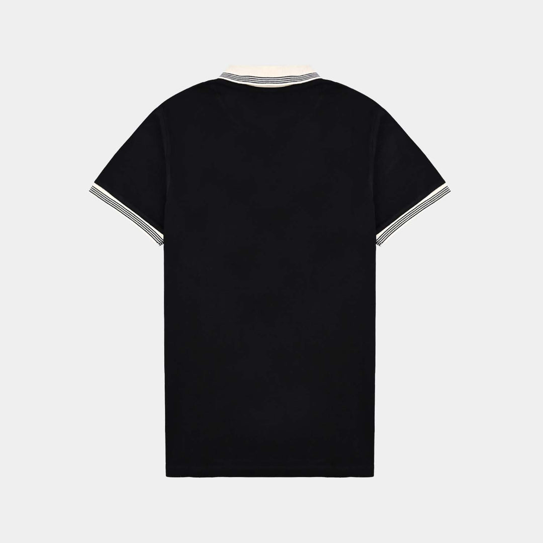 Teen Boys Pique Basic Polo-BLACK