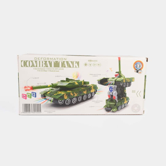 Transformation Combat Tank With Light and Sound
