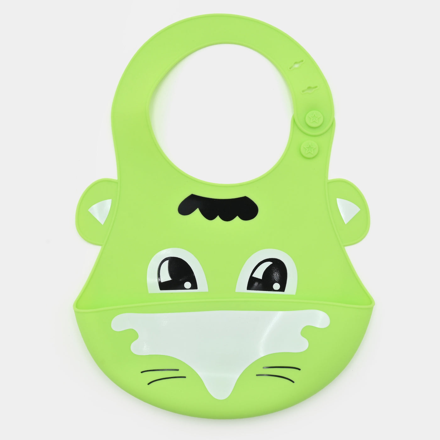 Baby Silicone Bib Food Catcher-Green 3M+