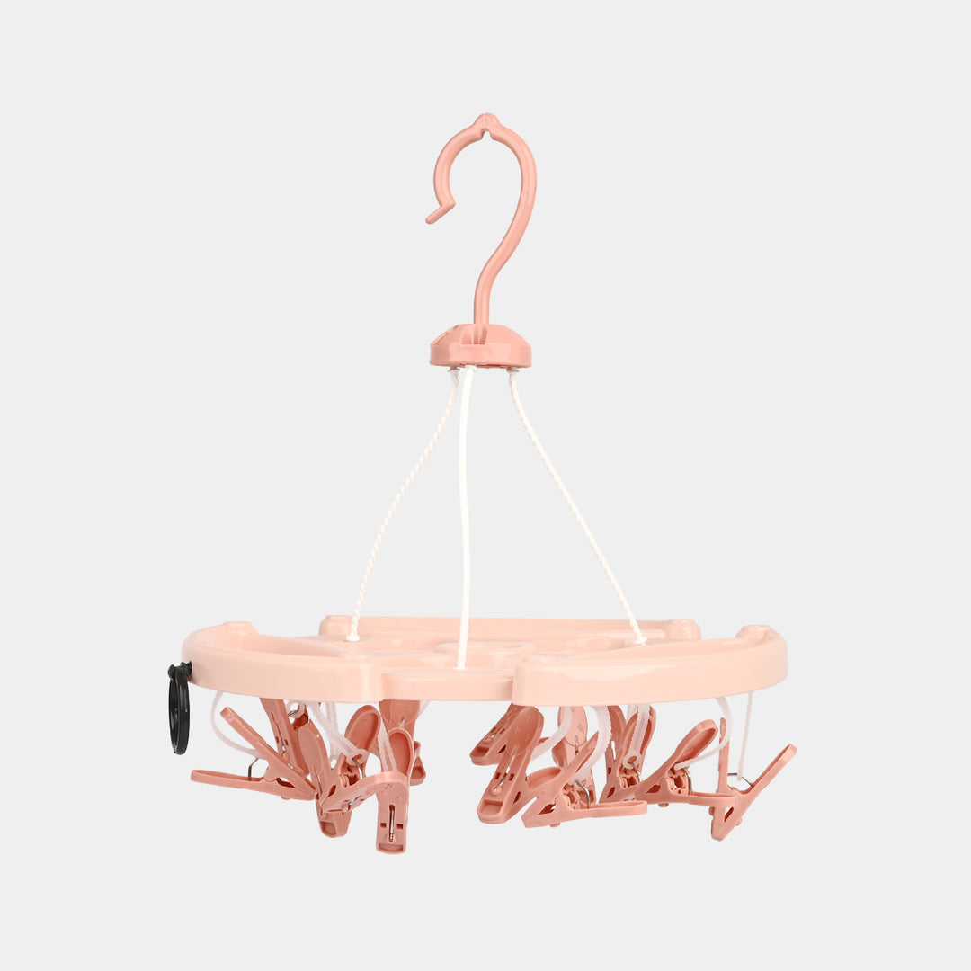 Round Cloth Hanger (15 Clips)