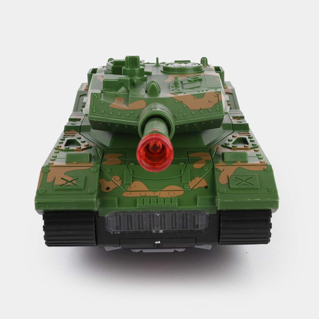 Transformation Combat Tank With Light and Sound