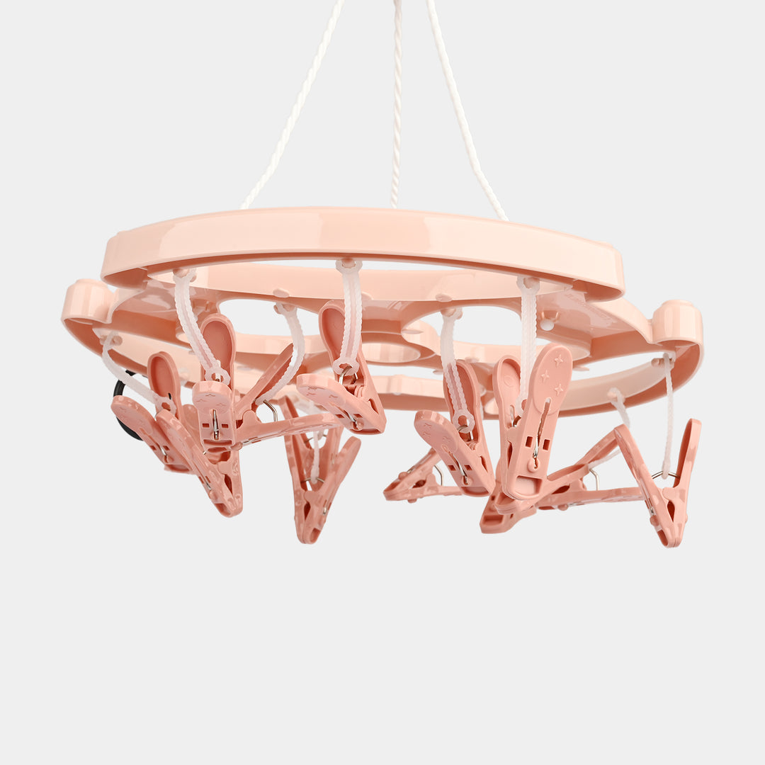 Round Cloth Hanger (15 Clips)