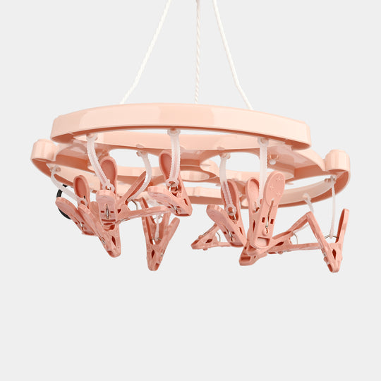 Round Cloth Hanger (15 Clips)