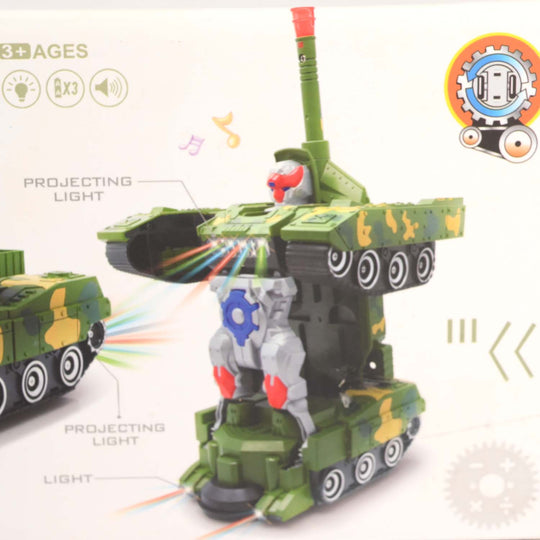 Transformation Combat Tank With Light and Sound