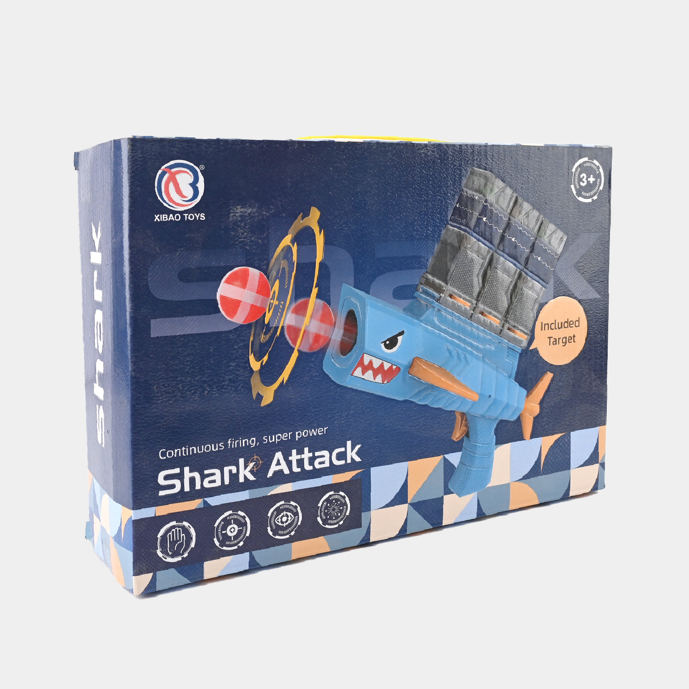 Shark Sticky Ball Dartboard Throw Toy