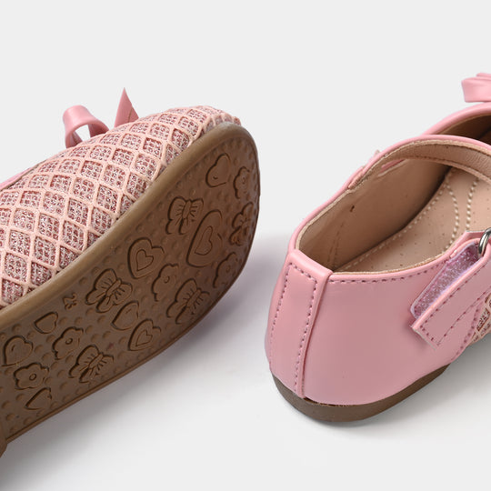 Girls Pumps 11-156-Pink