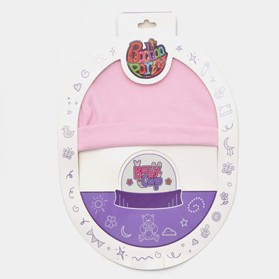 Baby Cotton Cap 0-3M-Pink