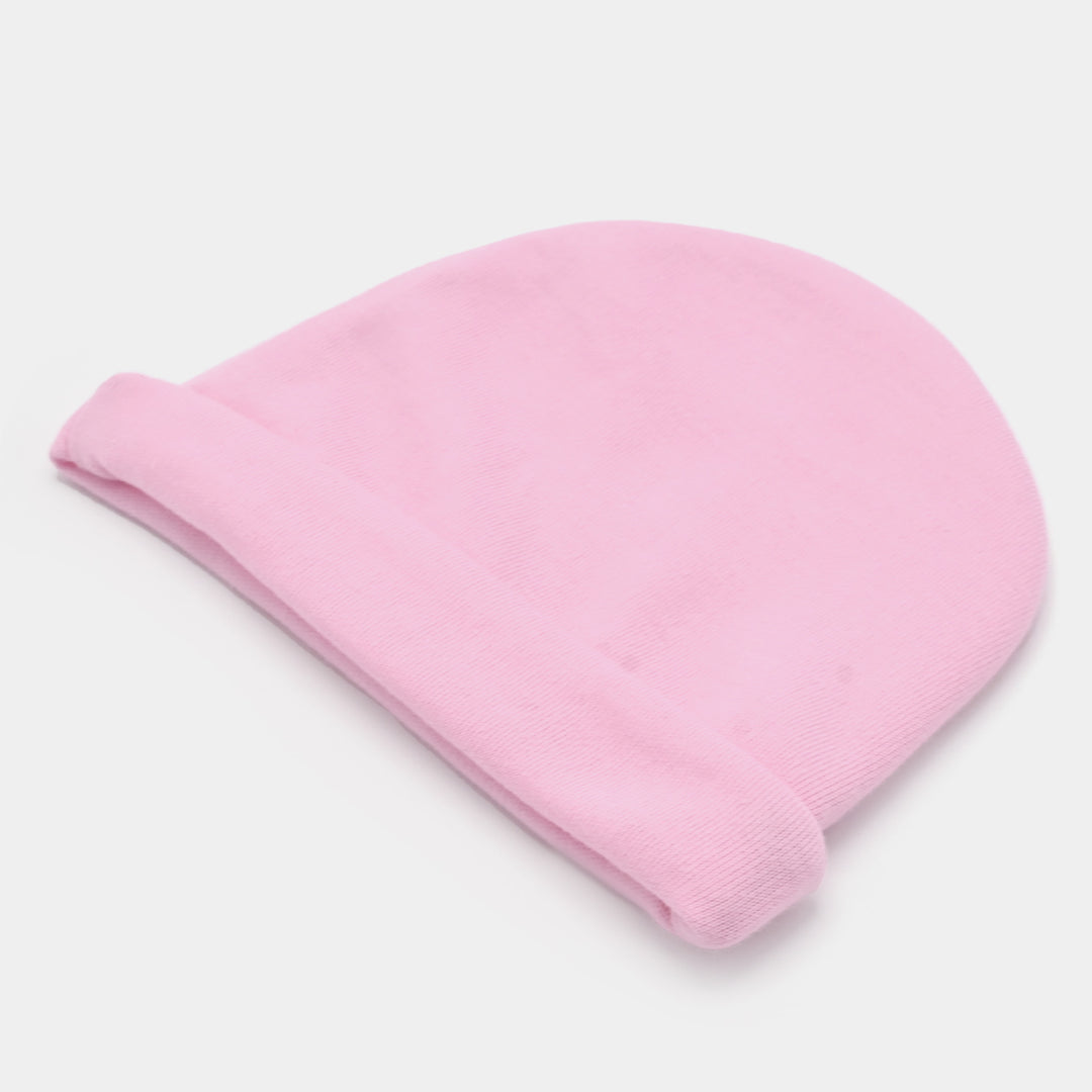 Baby Cotton Cap 0-3M-Pink