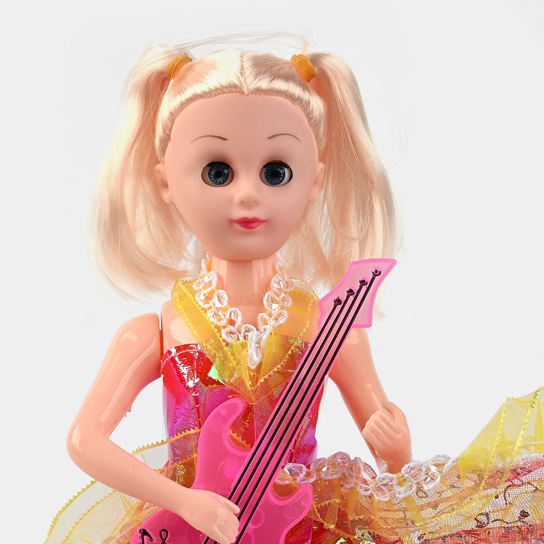 Guitar Doll Toy With Music For Kids