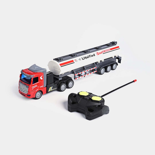 Remote Control Oil Tanker with Light for Kids