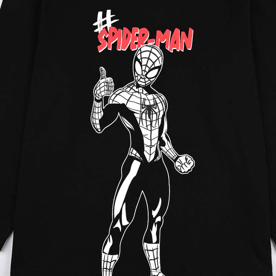 Boys Lycra Jersey T-Shirt Character-BLACK