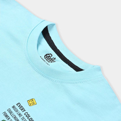 Boys Cotton Jersey T-Shirt H/S Color Story | T. Turquoise