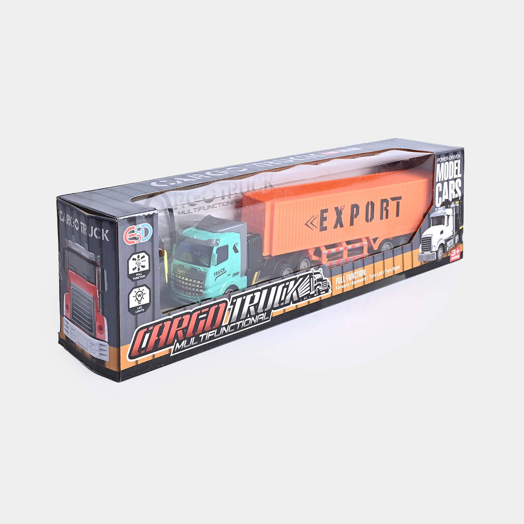 Remote Control Container Truck with Light for Kids