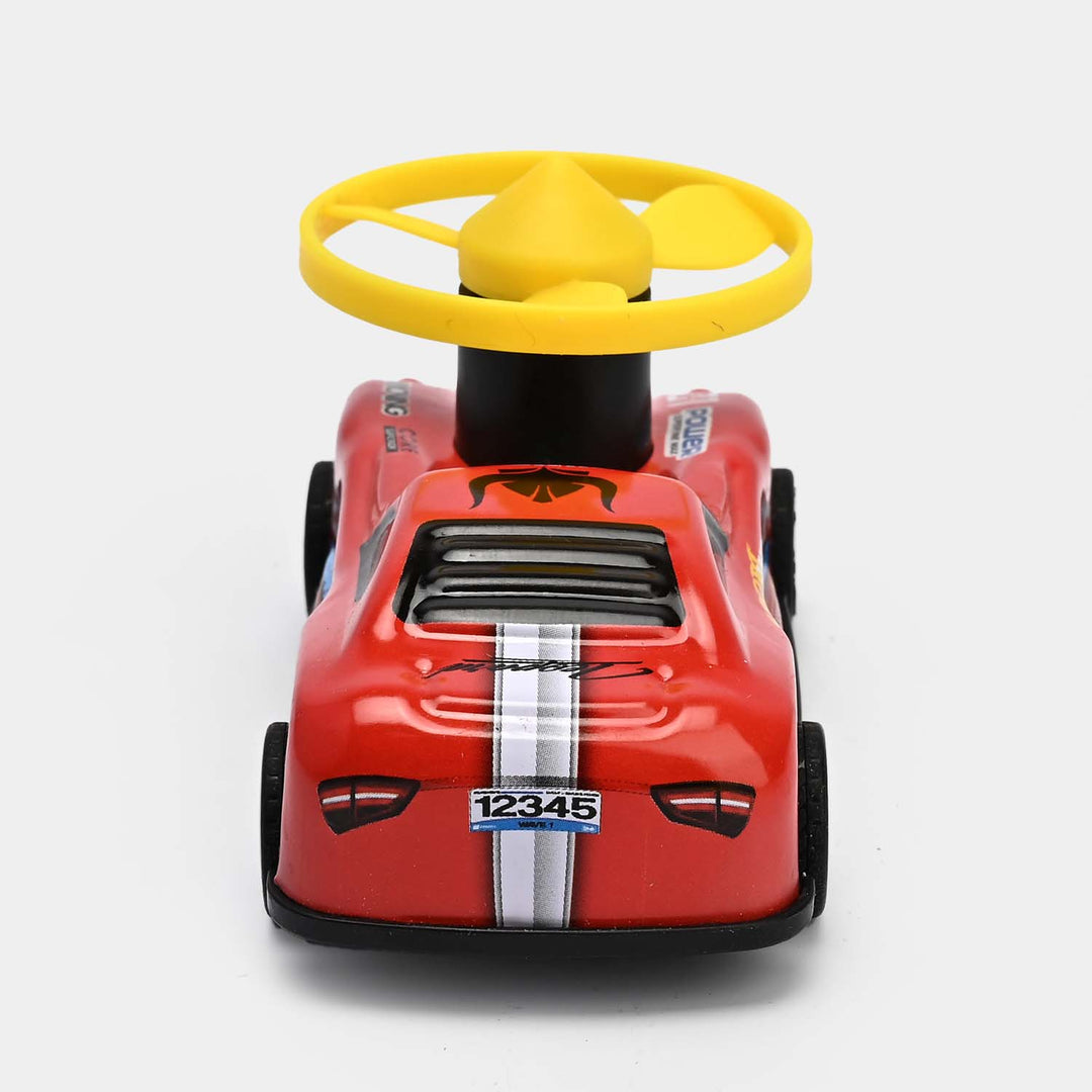 Die-Cast Car with Frisbee Spin