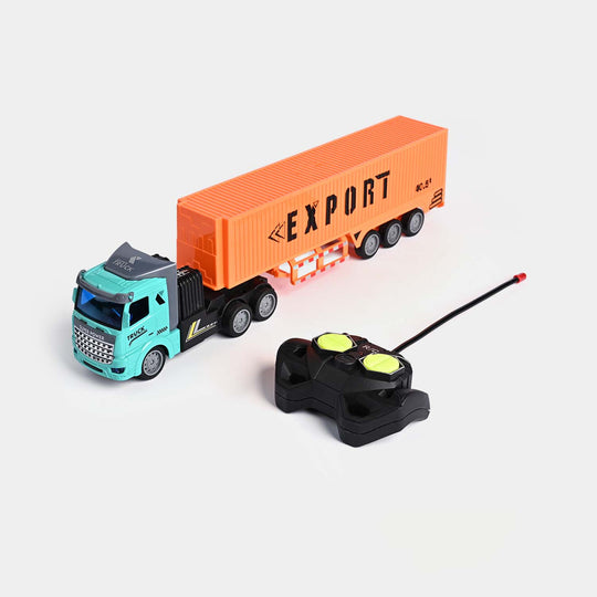 Remote Control Container Truck with Light for Kids