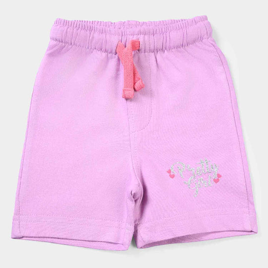 Girls Cotton Terry Short Pretty Girls